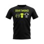 Dortmund 1996-1997 Retro Shirt T-shirt - Text (Black) (Bellingham 22)