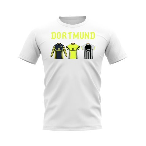 Dortmund 1996-1997 Retro Shirt T-shirt - Text (White) (Reuter 7)