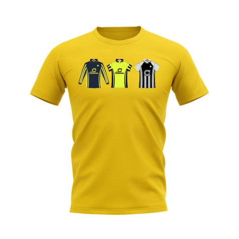 Dortmund 1996-1997 Retro Shirt T-shirt (Yellow) (Your Name)