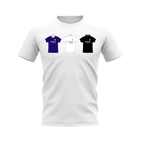 Real Madrid 2002-2003 Retro Shirt T-shirt (White) (MARCELO 12)