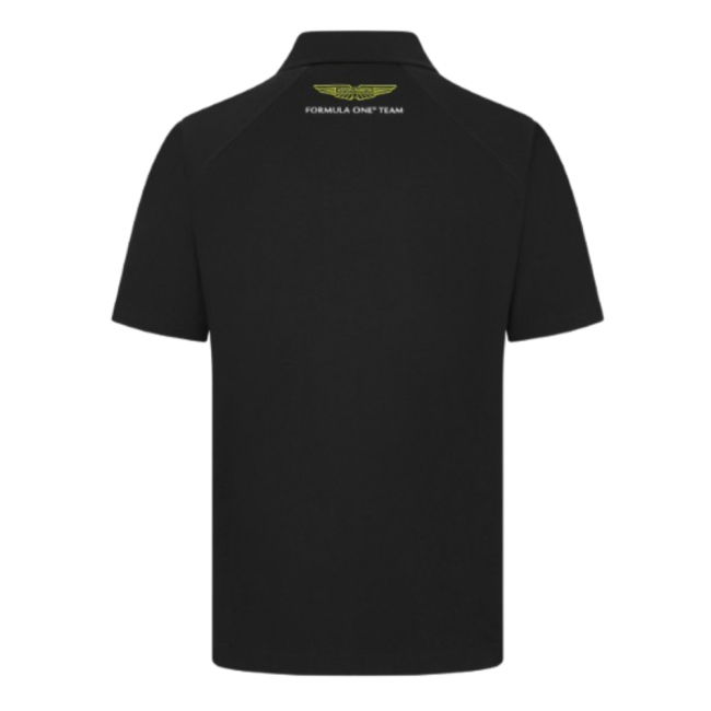 2024 Aston Martin Mens Logo Polo (Black)