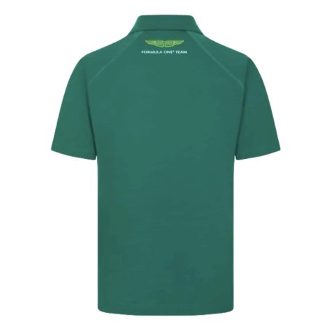 2024 Aston Martin Mens Logo Polo Shirt (Green)