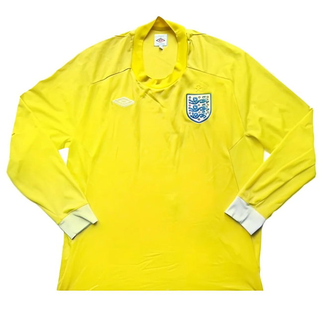 2010-2011 England Goalkeeper LS Shirt (Yellow) (Very Good) (JAMES 1)