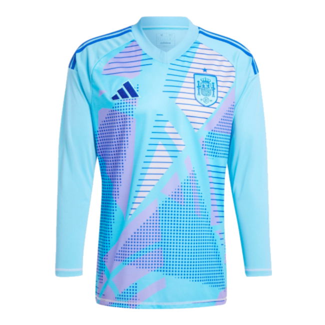 2024-2025 Spain Home LS Goalkeeper Shirt (Semi Blue) (Unai Simon 23)