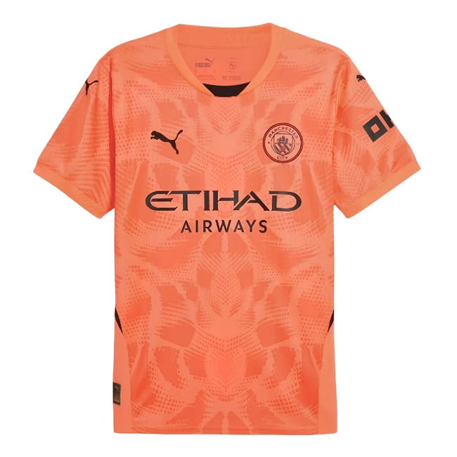 2024-2025 Man City Home Goalkeeper Shirt (Neon Sun) (Trautmann 1)
