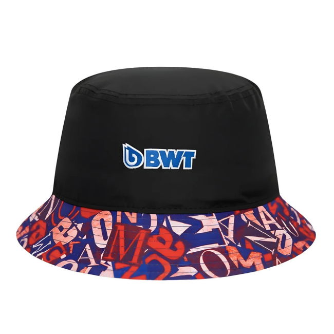 2024 Alpine Racing Monaco Tapered Bucket Hat (Black) - Large