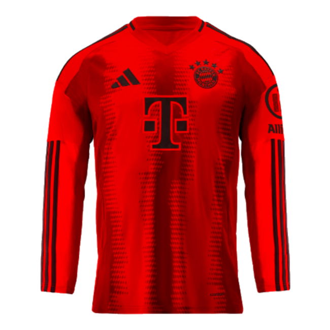 2024-2025 Bayern Munich Long Sleeve Home Shirt (Kids) (Olise 17)