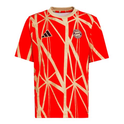 2024-2025 Bayern Munich Pre-Match Shirt (Red) - Kids (Your Name)