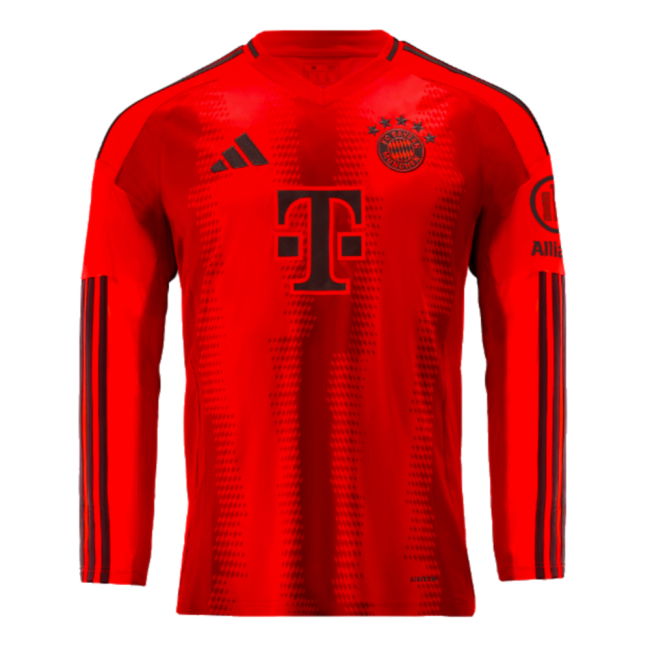 2024-2025 Bayern Munich Long Sleeve Home Shirt (Kane 9)