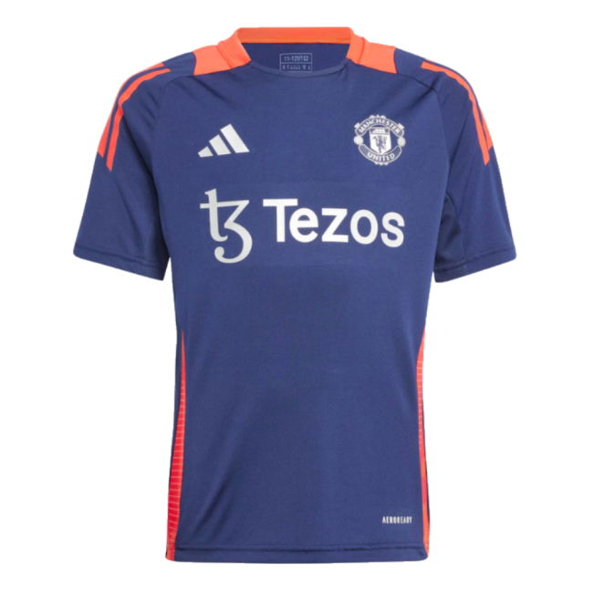 2024-2025 Man Utd Training Jersey (Night Indigo) - Kids (Toone 7)