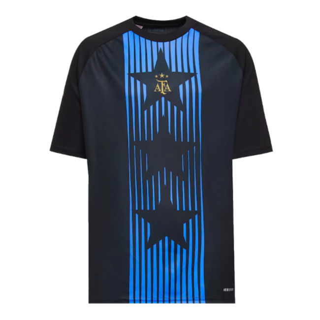 2024-2025 Argentina Pre-Match Shirt (Black) - Kids (MARADONA 10)