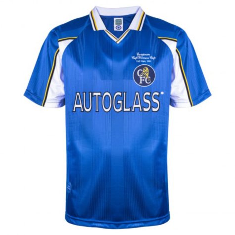 Score Draw Chelsea 1998 Home Shirt (Le Saux 14)