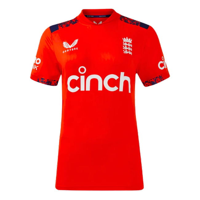 2024 England Cricket T20 Replica S/S T-Shirt (Womens) (Your Name)