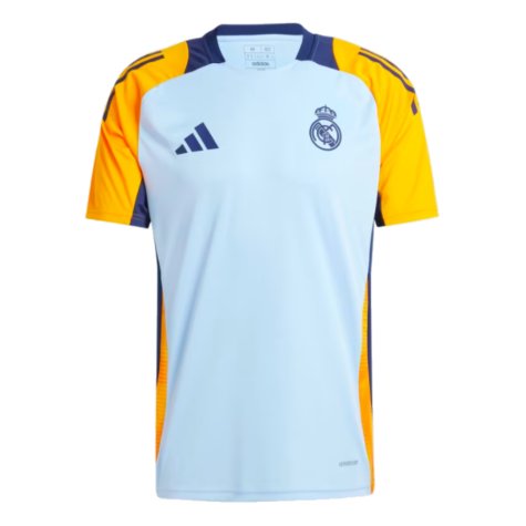 2024-2025 Real Madrid Training Shirt (Glow Blue) (Mbappe 9)