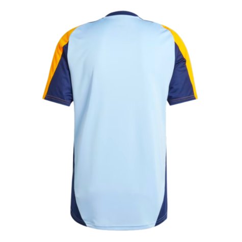 2024-2025 Real Madrid Training Shirt (Glow Blue) (Mbappe 9)