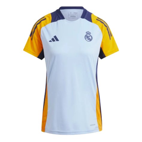 2024-2025 Real Madrid Training Shirt (Glow Blue) - Womens (Mbappe 9)