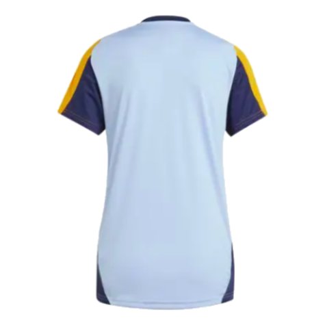 2024-2025 Real Madrid Training Shirt (Glow Blue) - Womens (Mbappe 9)