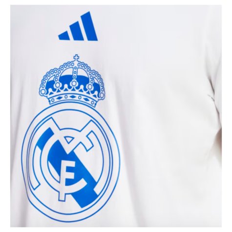 2024-2025 Real Madrid DNA Graphic Tee (White) (Your Name)