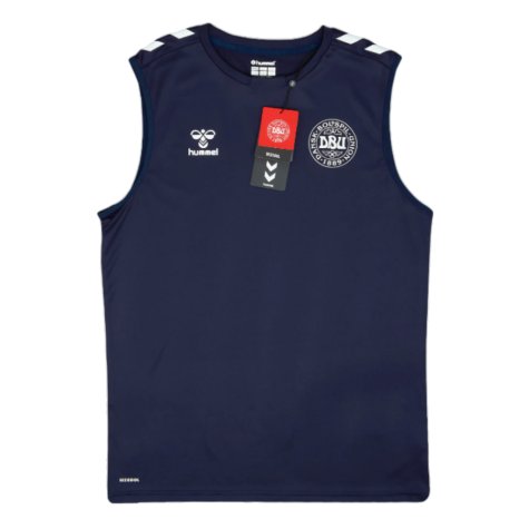 2024-2025 Denmark Sleeveless Training Jersey (Marine) (Andersen 2)