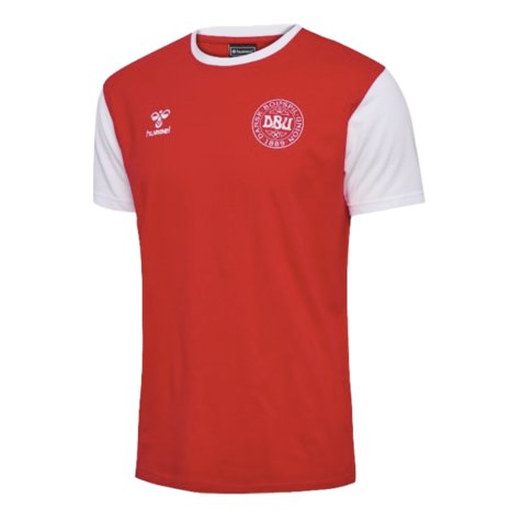 2024-2025 Denmark Fan 24 Block Tee (Red) (Eriksen 10)