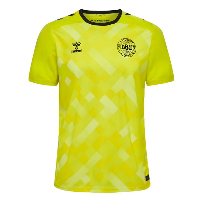 2024-2025 Denmark Home Goalkeeper Shirt (Yellow) (Schmeichel 1)