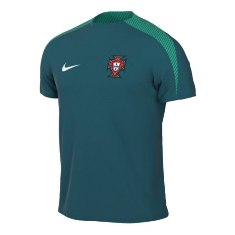 2024-2025 Portugal Dri-FIT Pre-Match Shirt (Green) (Ruben Dias 4)