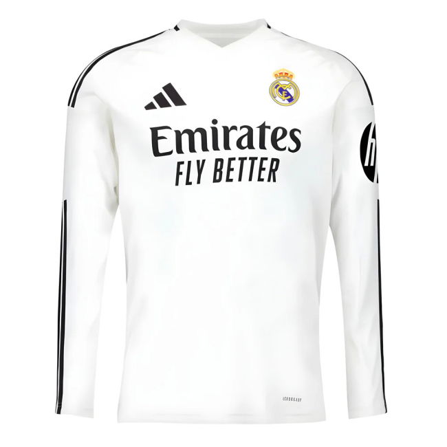 2024-2025 Real Madrid Long Sleeve Home Shirt (Ronaldo 7)