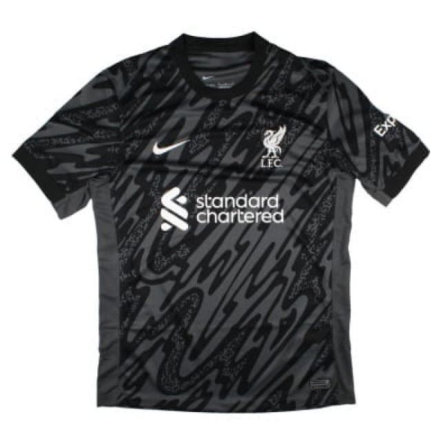 2024-2025 Liverpool Home Goalkeeper Shirt (Black) (Your Name)