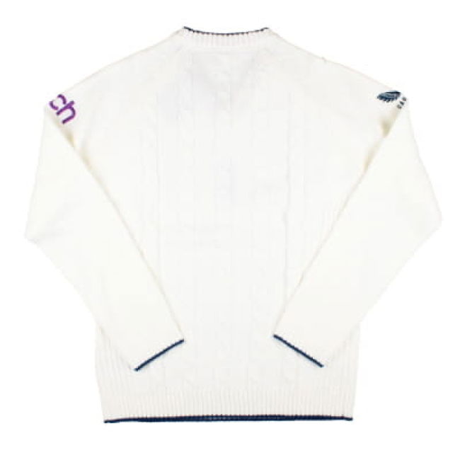 2024-2025 England Test Cricket Knitted Sweatshirt (White)