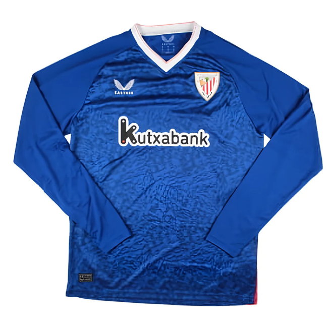 2024-2025 Athletic Bilbao Long Sleeve Away Shirt (Your Name)