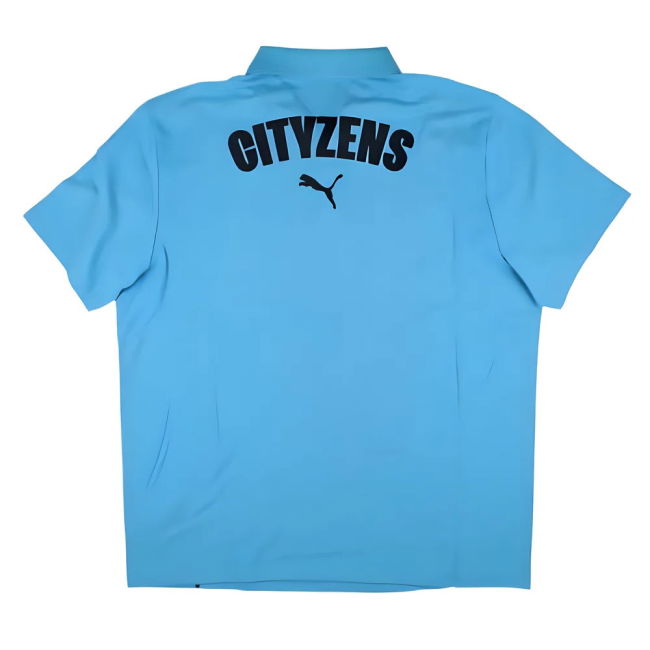 2024-2025 Man City Casuals Polo Shirt (Magic Blue)