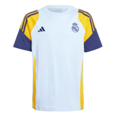 2024-2025 Real Madrid Training Tee (Glow Blue) - Kids (Arda Guler 15)