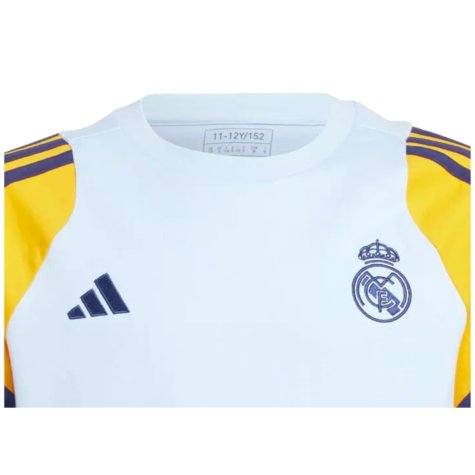 2024-2025 Real Madrid Training Tee (Glow Blue) - Kids (Arda Guler 15)