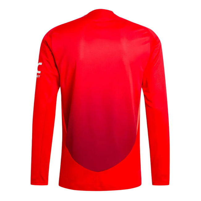 2024-2025 Man Utd Authentic Long Sleeve Home Shirt