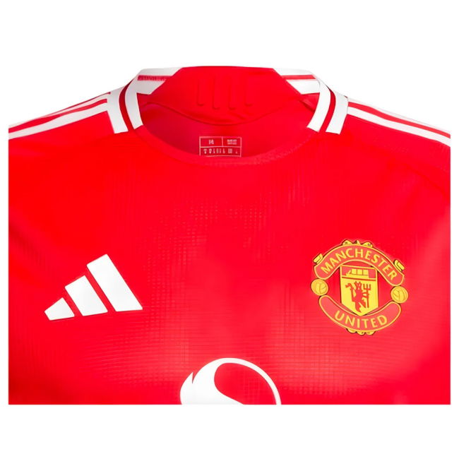 2024-2025 Man Utd Authentic Long Sleeve Home Shirt