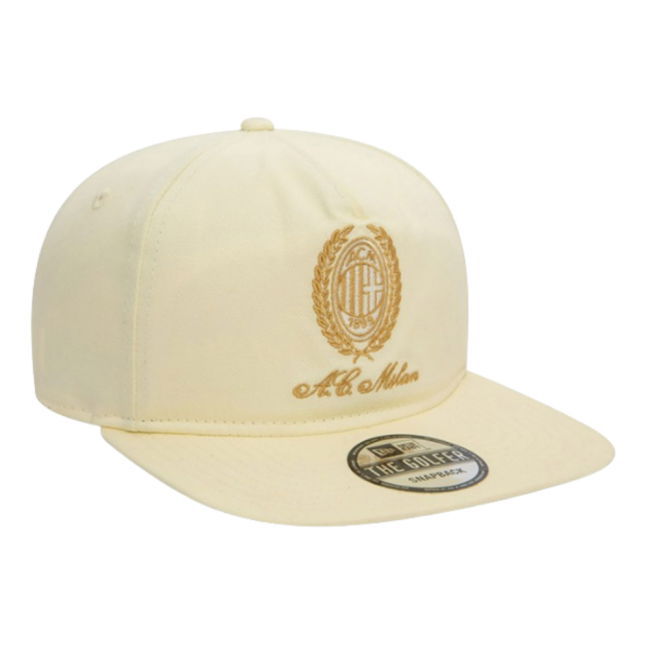 AC Milan Heritage Gold Golfer Cap (Chrome White)