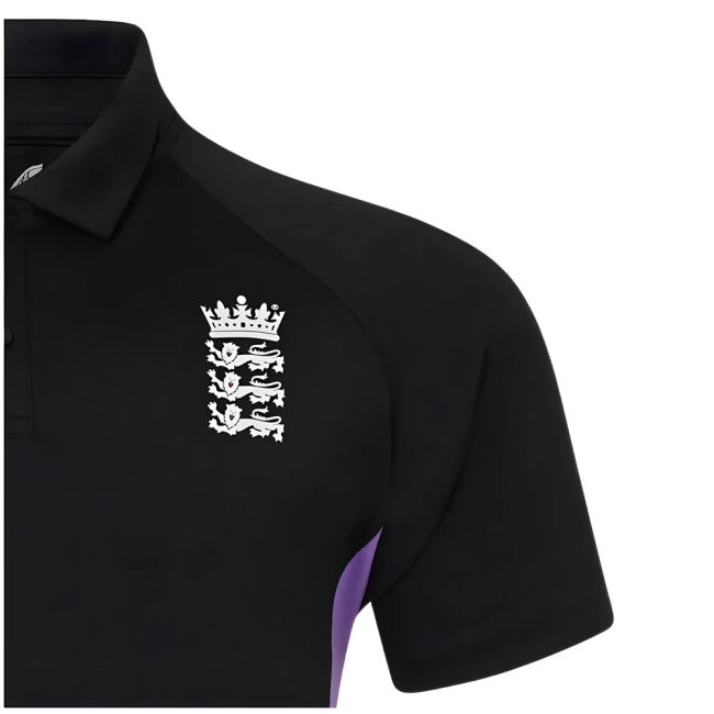 2024-2025 England Cricket Mens Presentation Polo (Caviar)