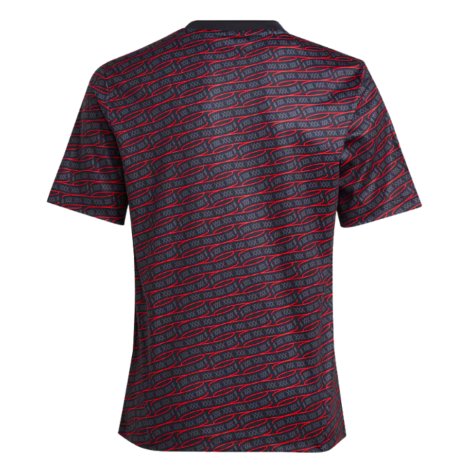 2024-2025 Ajax Pre Match Shirt (Black) - Kids (Your Name)