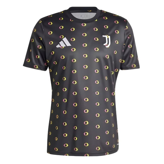 2024-2025 Juventus Pre-Match Shirt (Black) (Lehmann 7)