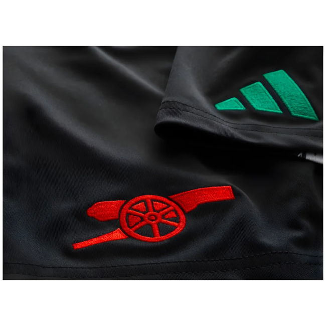 2024-2025 Arsenal Away Shorts (Black) - Kids