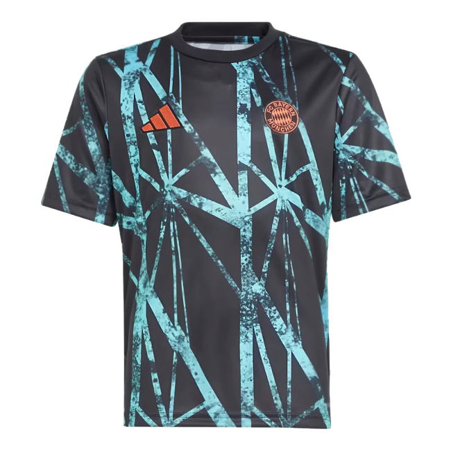 2024-2025 Bayern Munich Pre-Match Shirt (Black) - Kids (Olise 17)