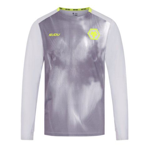 2024-2025 Wolves Players Training Long Sleeved Tee (Grey) (Doyle 20)