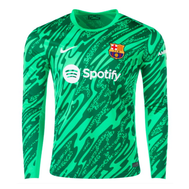 2024-2025 Barcelona Home Goalkeeper Shirt (Green) (Ter Stegen 1)