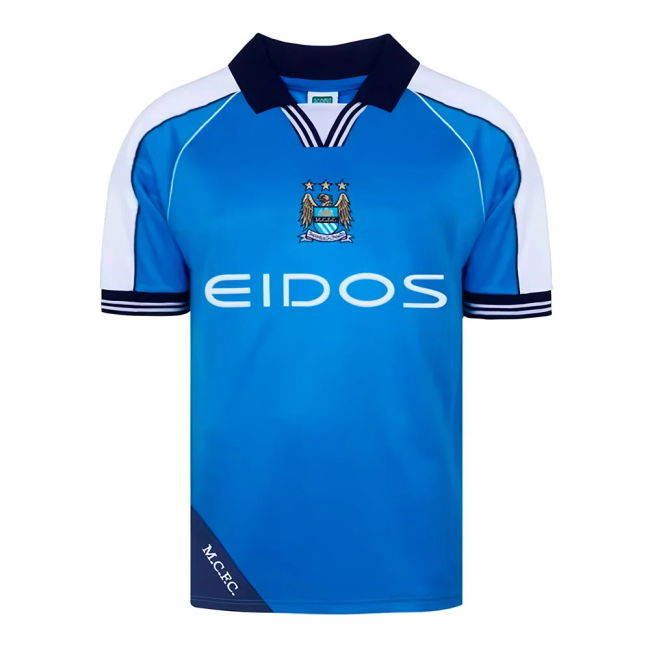 Manchester City 2000 Home Retro Shirt (Goater 10)