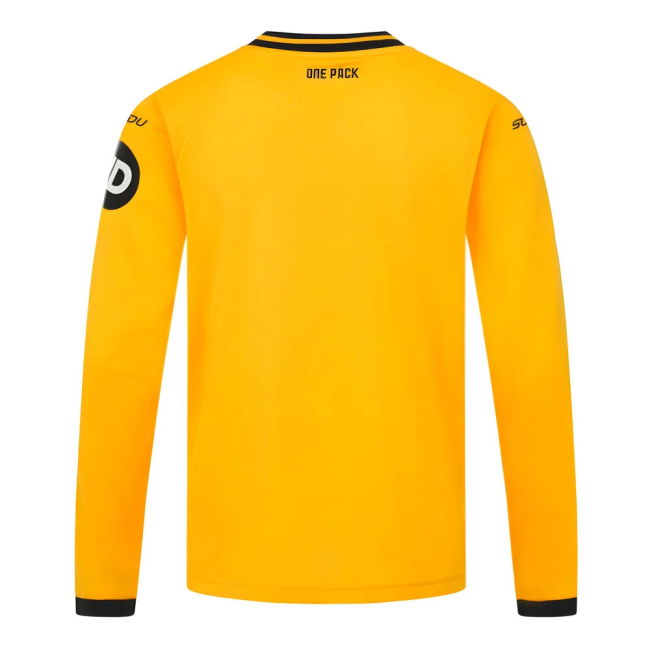 2024-2025 Wolves Long Sleeve Home Shirt (Kids)