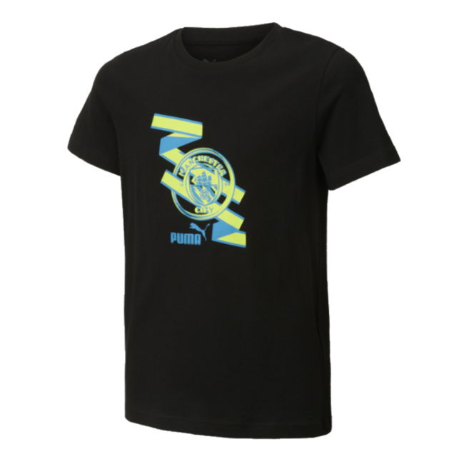 2024-2025 Man City ftblCulture Tee (Black) - Kids (Toure Yaya 42)