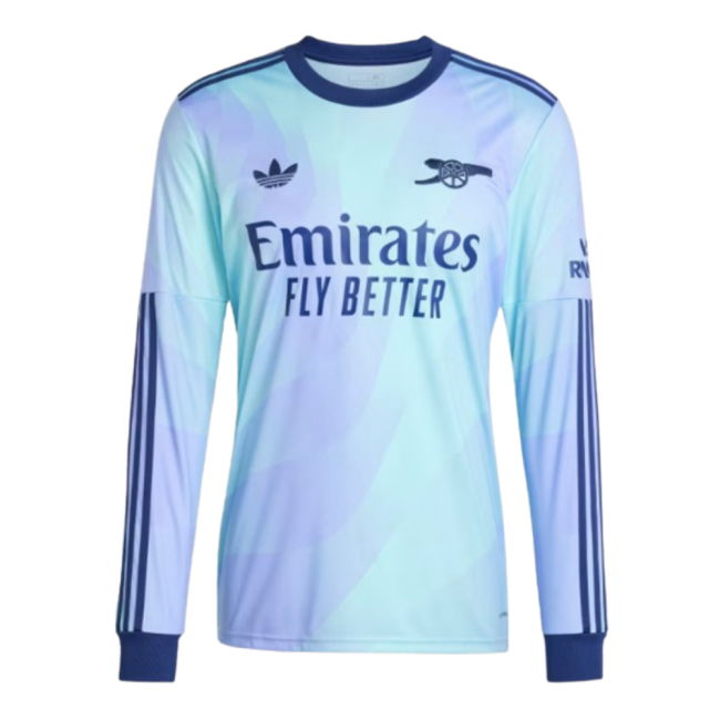 2024-2025 Arsenal Long Sleeve Third Shirt (Calafiori 33)