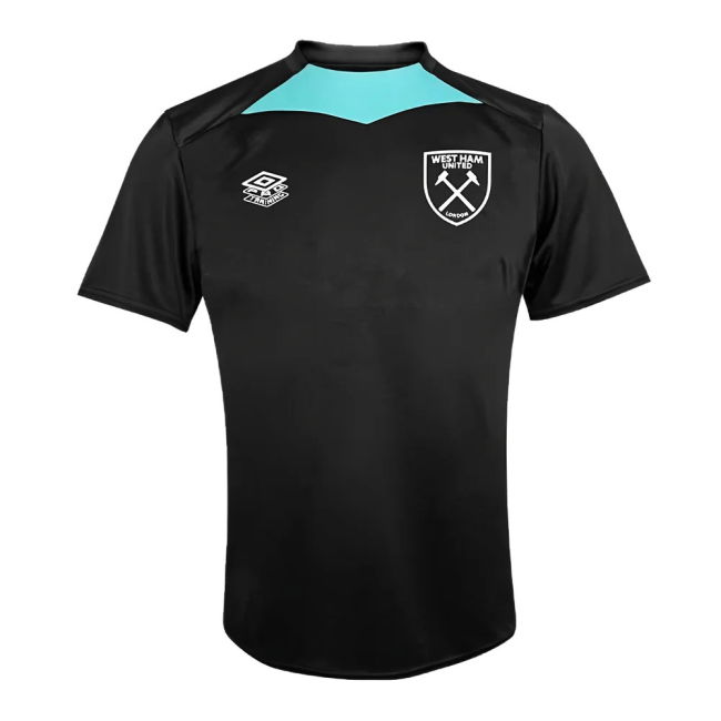 2024-2025 West Ham Training Jersey (Black) - Kids (Your Name)
