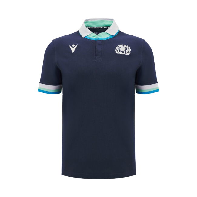 2024-2025 Scotland Rugby Home SS Cotton Shirt (Kids) (Van Der Merwe 14)