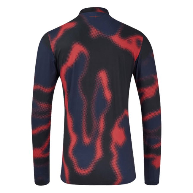 2024-2025 England Rugby Warm Up Mid Layer O2 (Black) - Kids